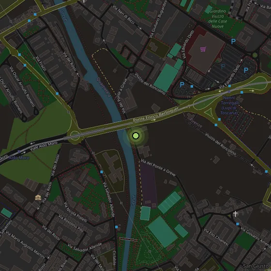 Mappa della zona intorno alla sede operativa di Neuralnetwork, Via del Ponte a Greve, 54 — 50018 Scandicci (FI)